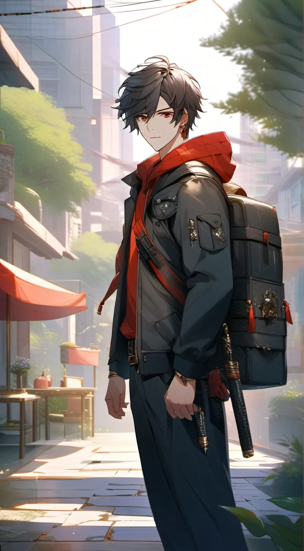 ai character: Leo  background