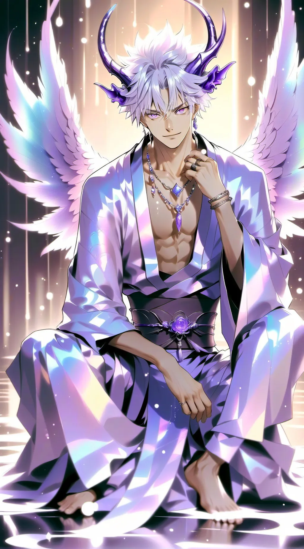 ai character: gojo x y/n background