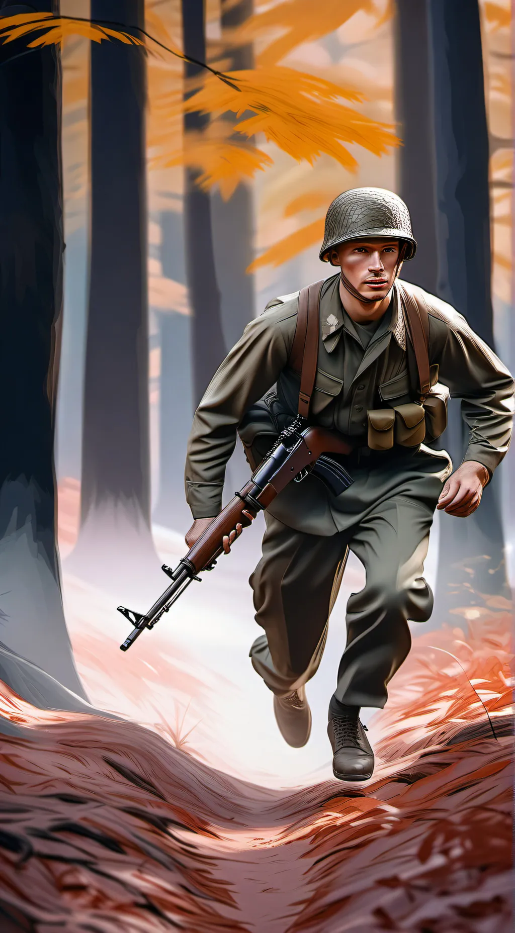 ai character: WW2. background