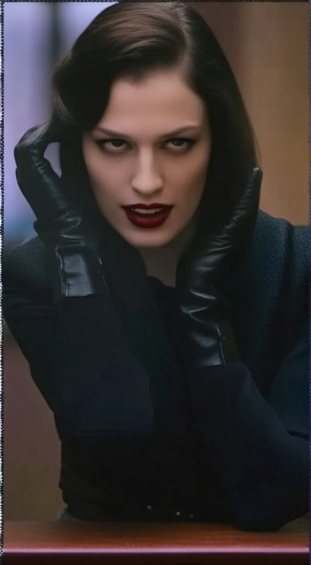 ai character: Gloved Woman background