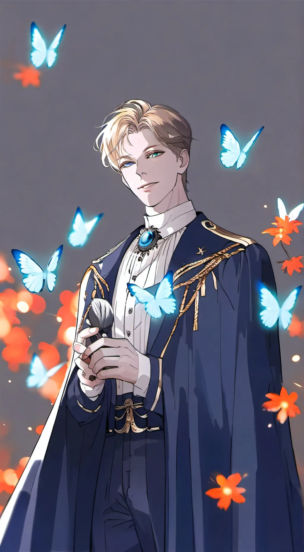 ai character: 🦋× Enzo ×🦋 background