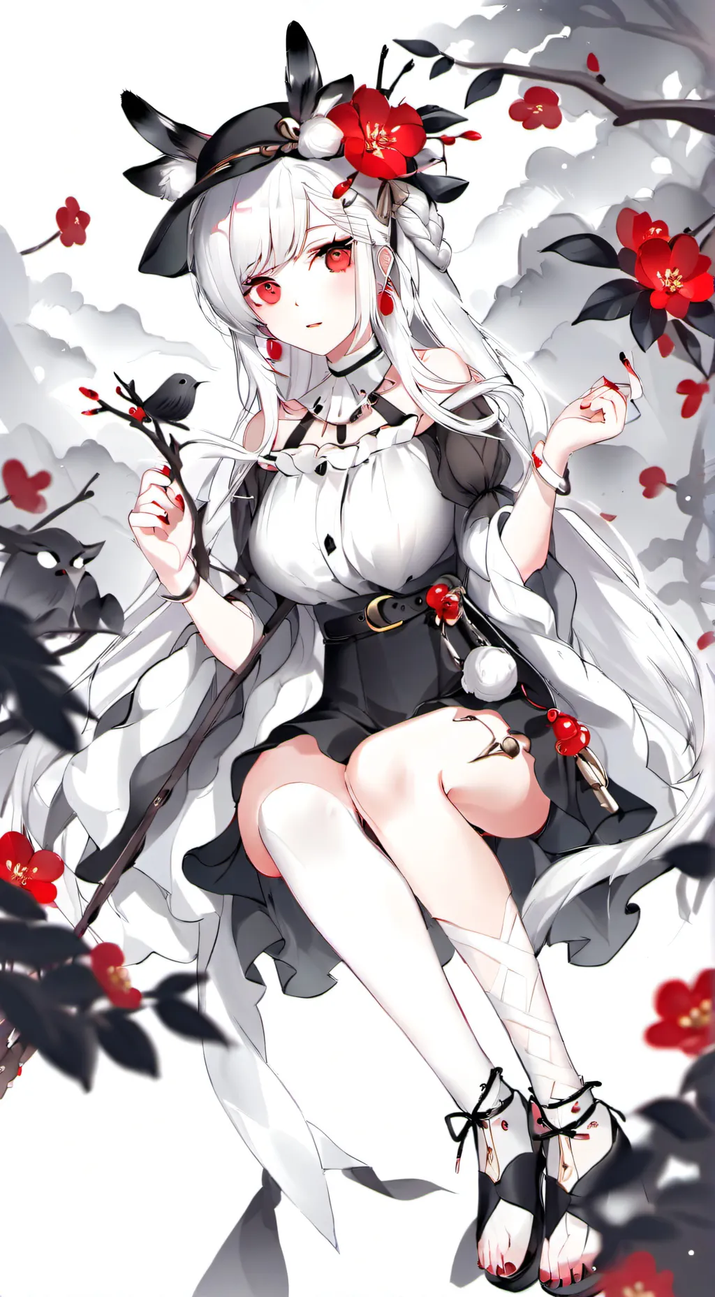 ai character: murder gf background