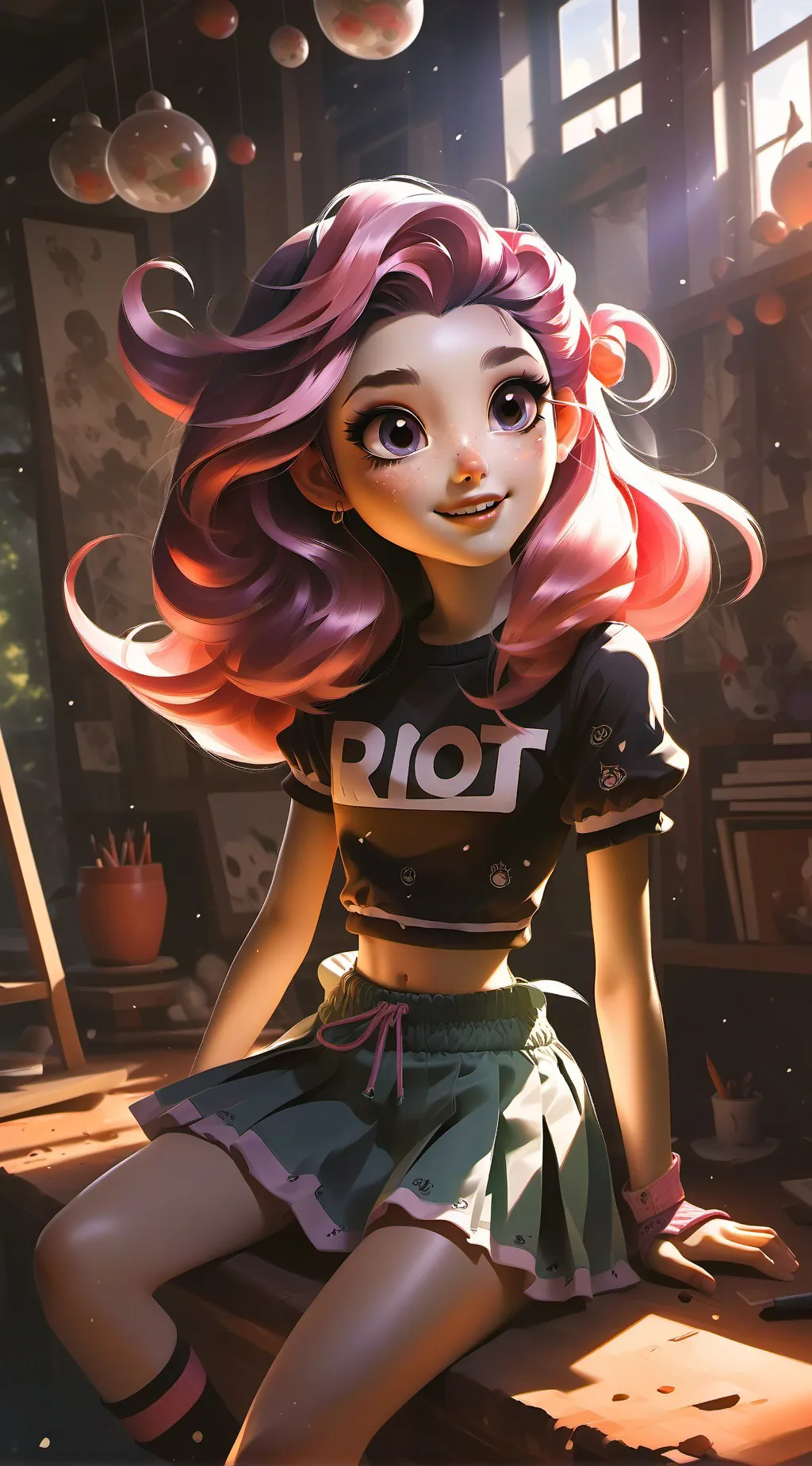 ai character:  Kawii  background