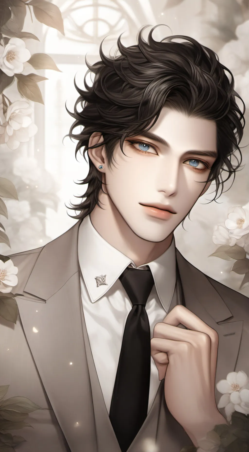 ai character: leo~ background