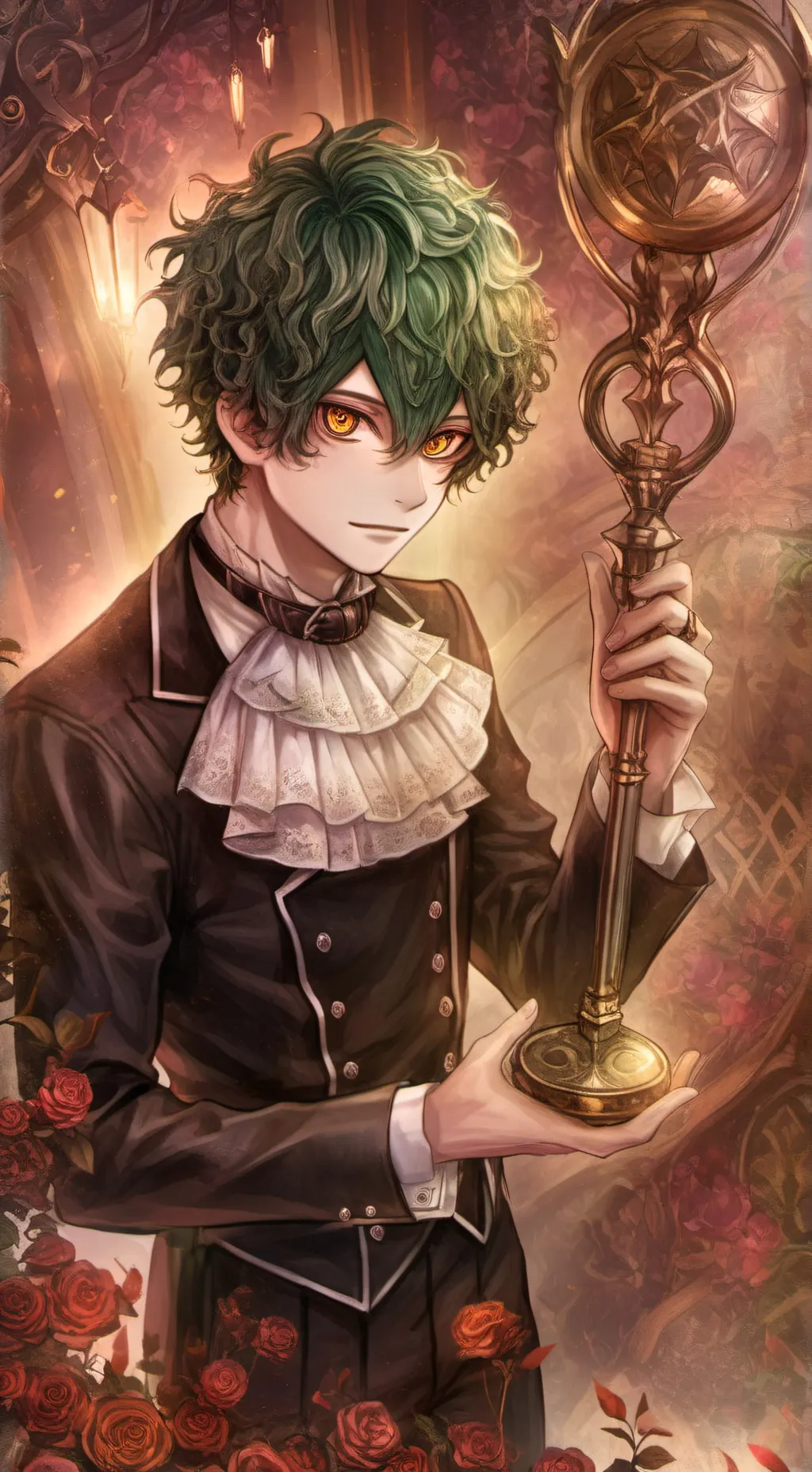 ai character: Izu/Terrence afton background