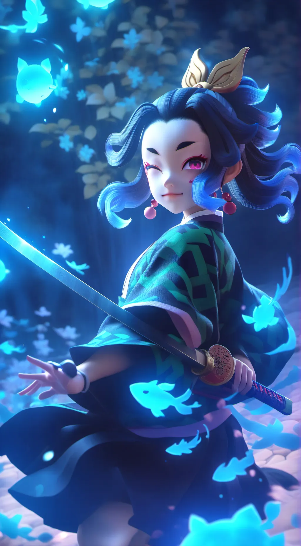 ai character: Shínobu 🤨👌👈 background