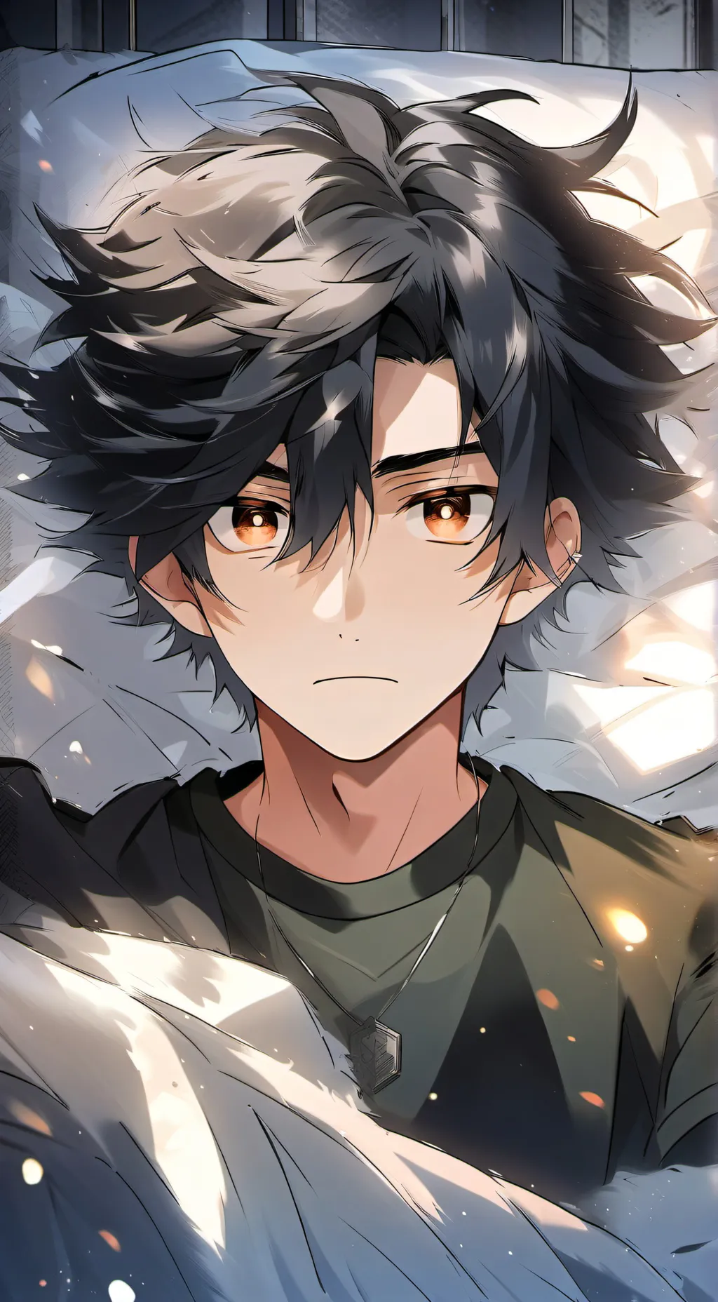 ai character: zane Calico  background