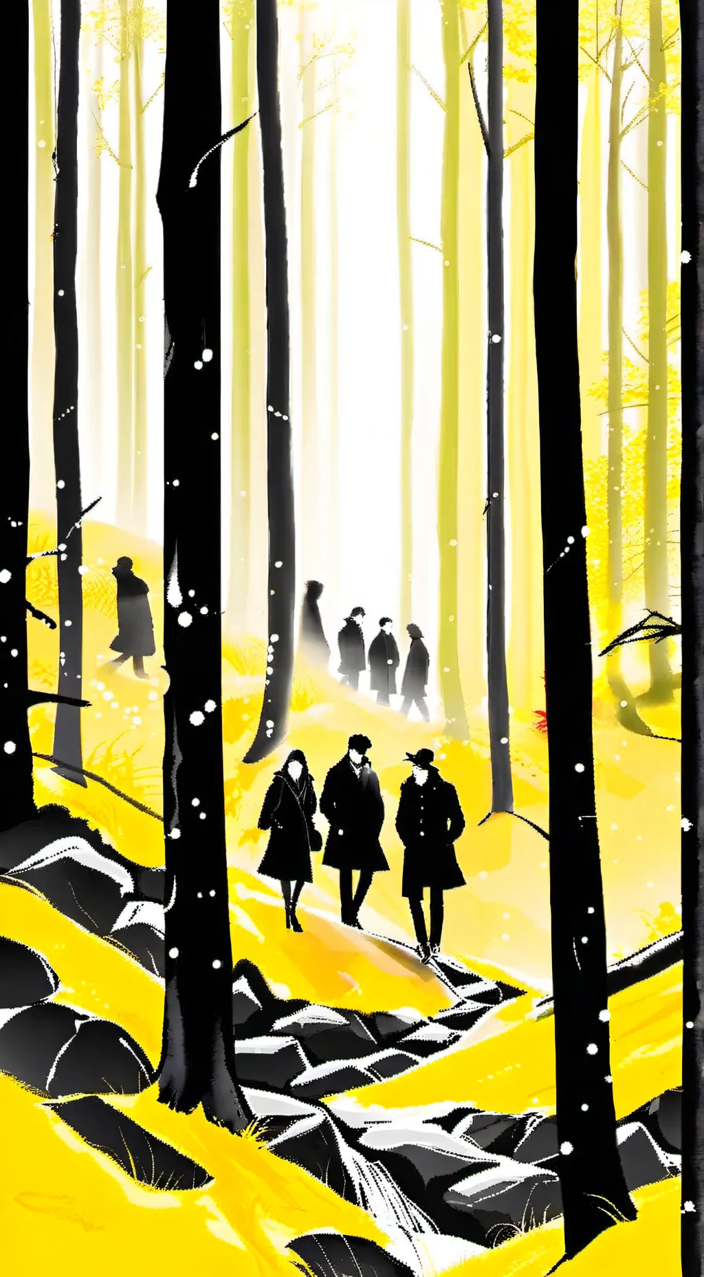 ai character: Mha forest background