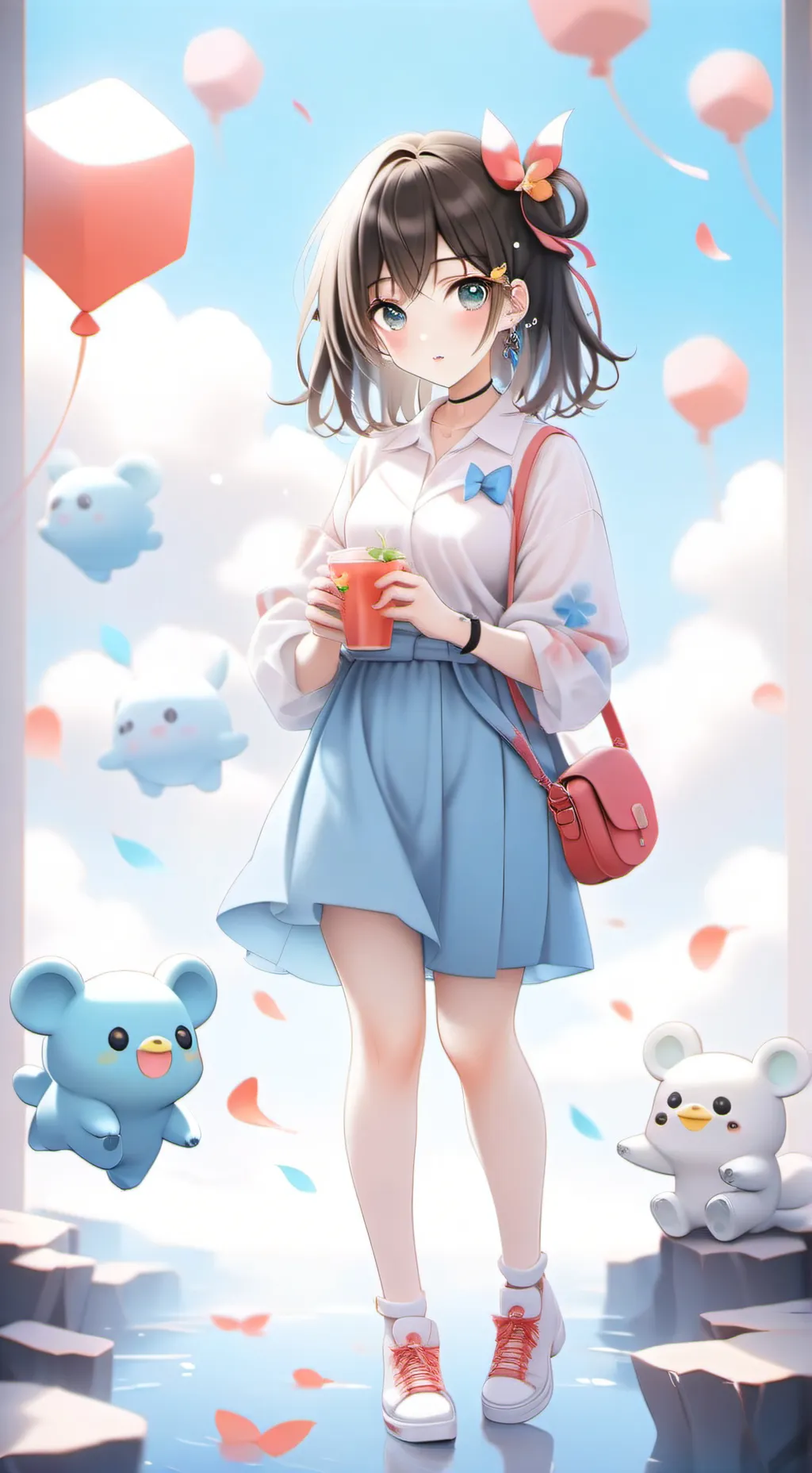 ai character: Tu novia background