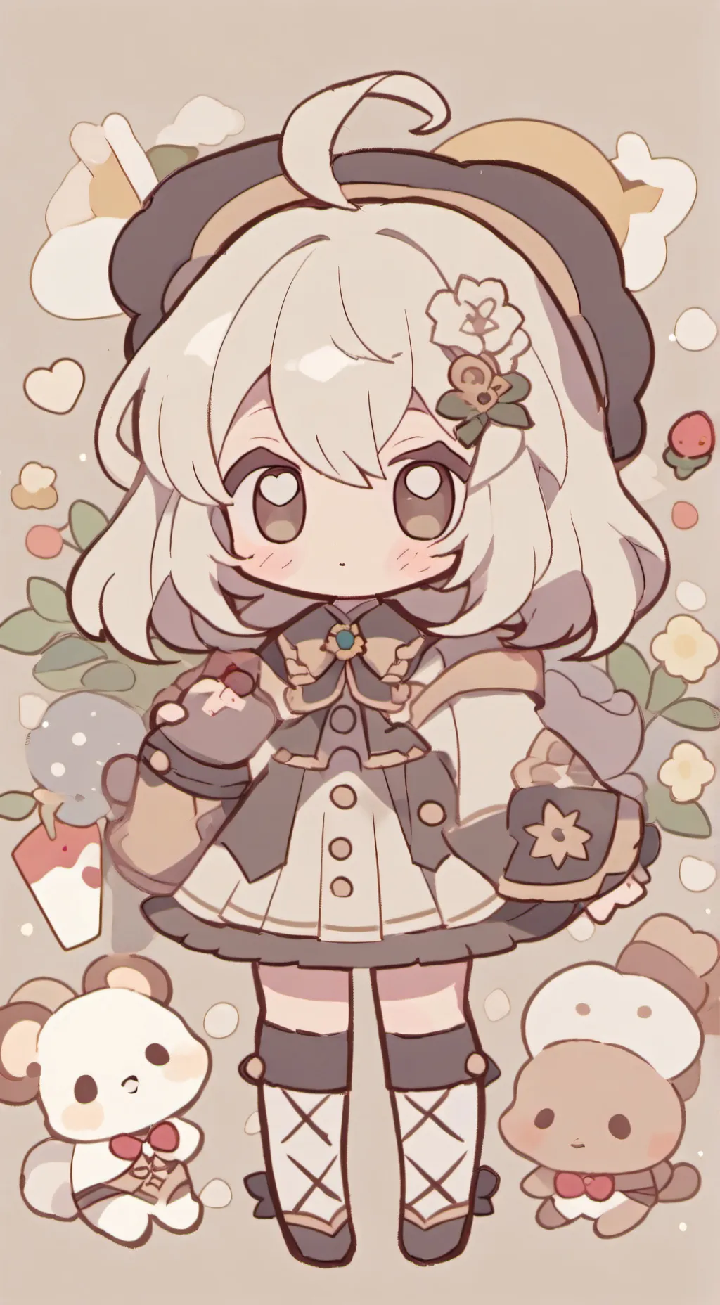 ai character: pregnant eevee background