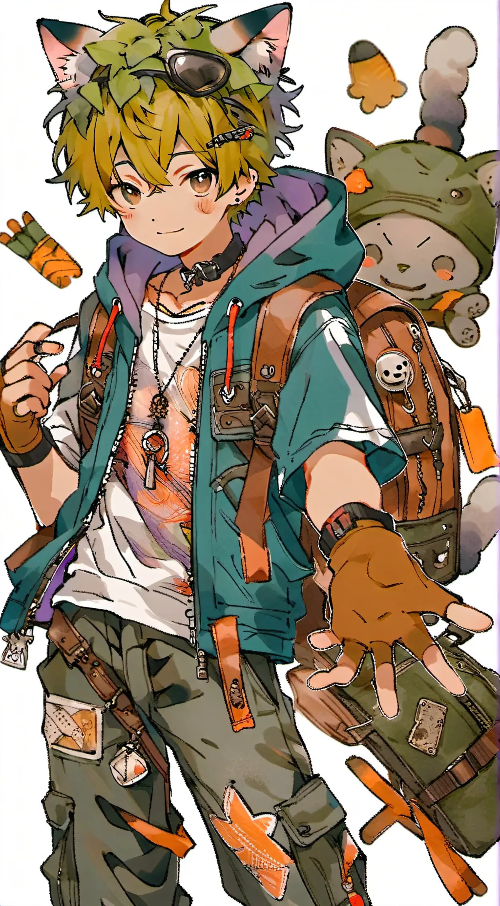 ai character: Mochi The Cat <3 background