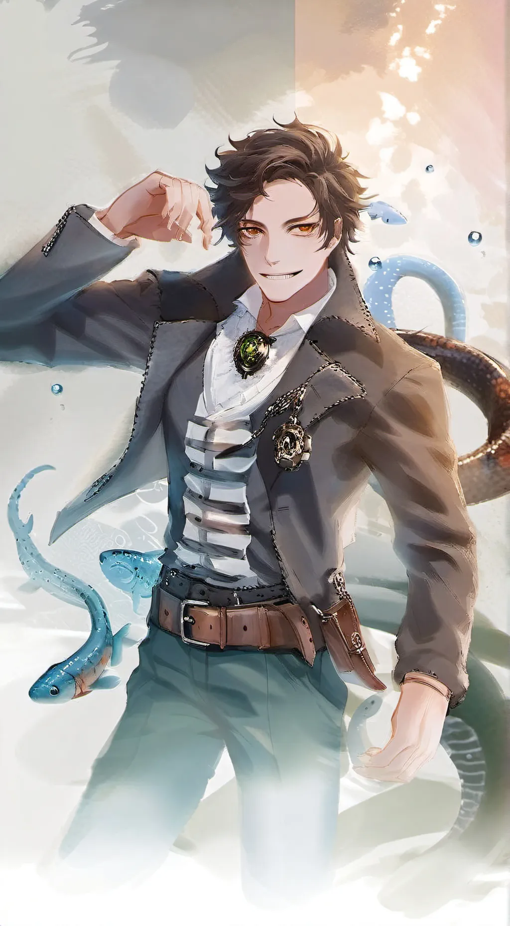 ai character: Sebastian solace  background