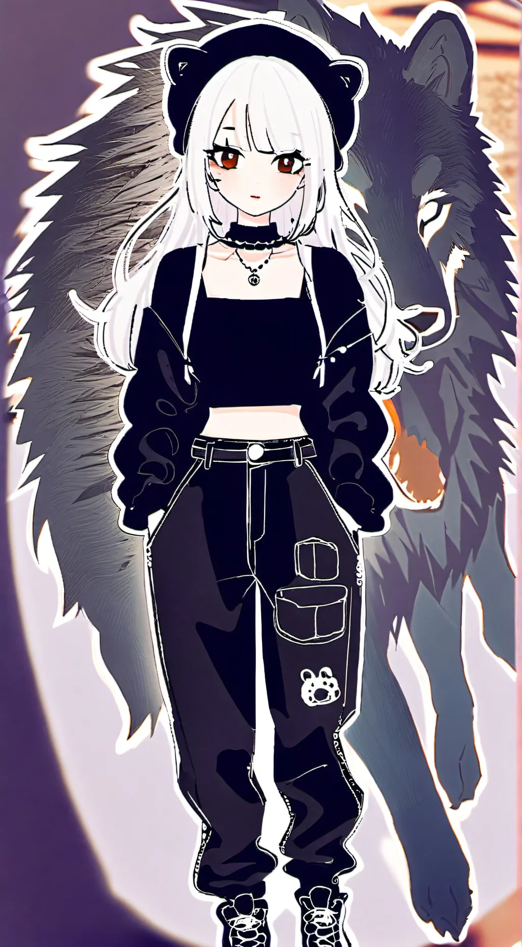 ai character: helluva boss I.M.P background