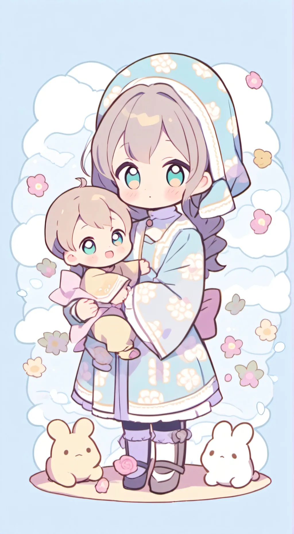 ai character: deine zwei babys background