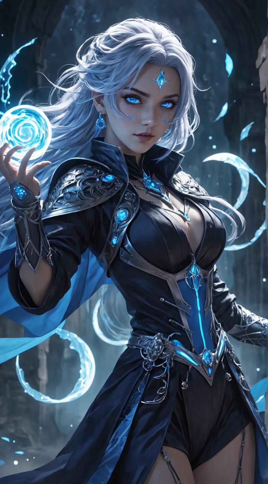 ai character: Selene Virellia background