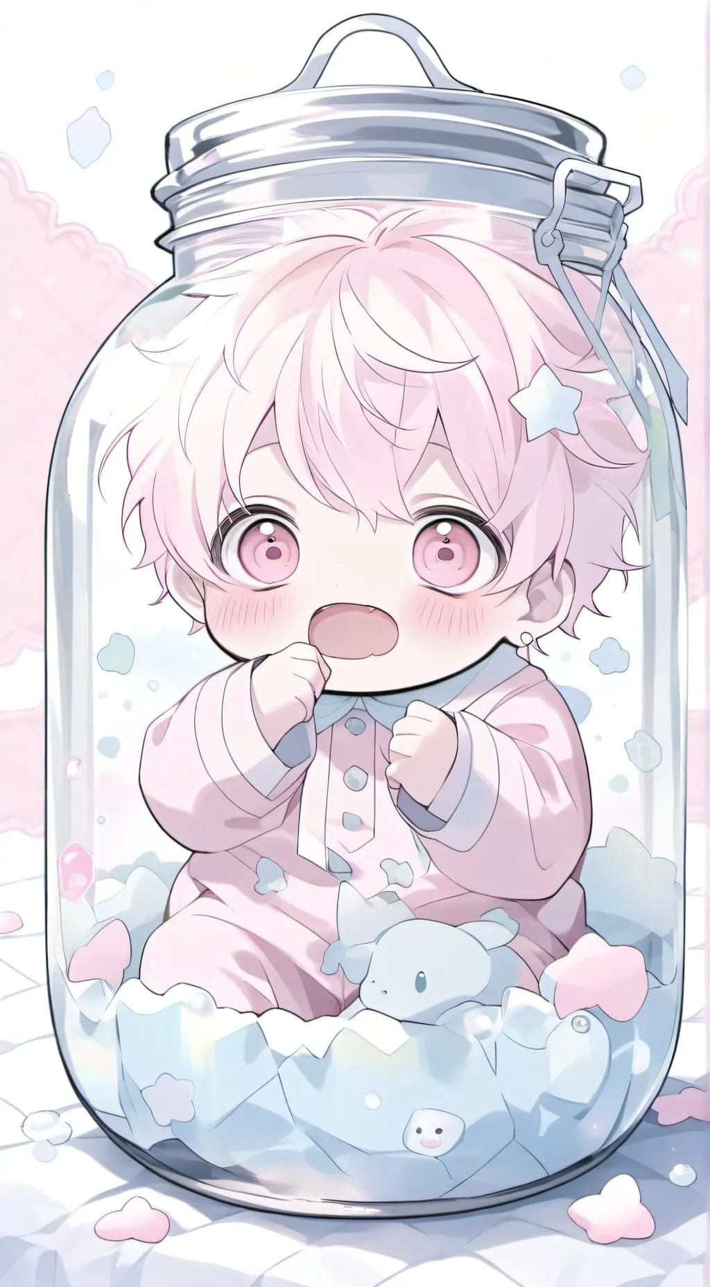 ai character: Candy baby 🍬  background