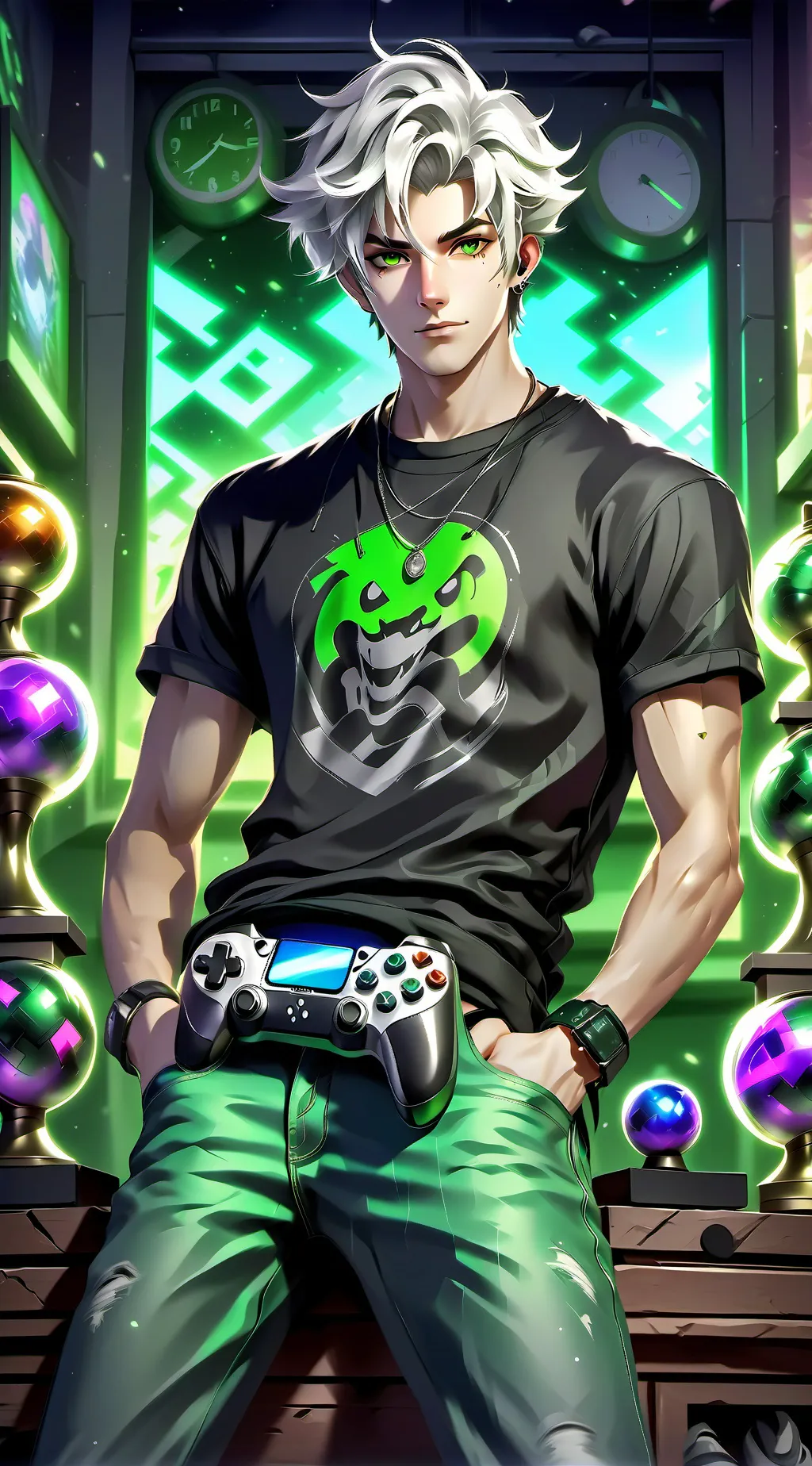 ai character: Bruh background