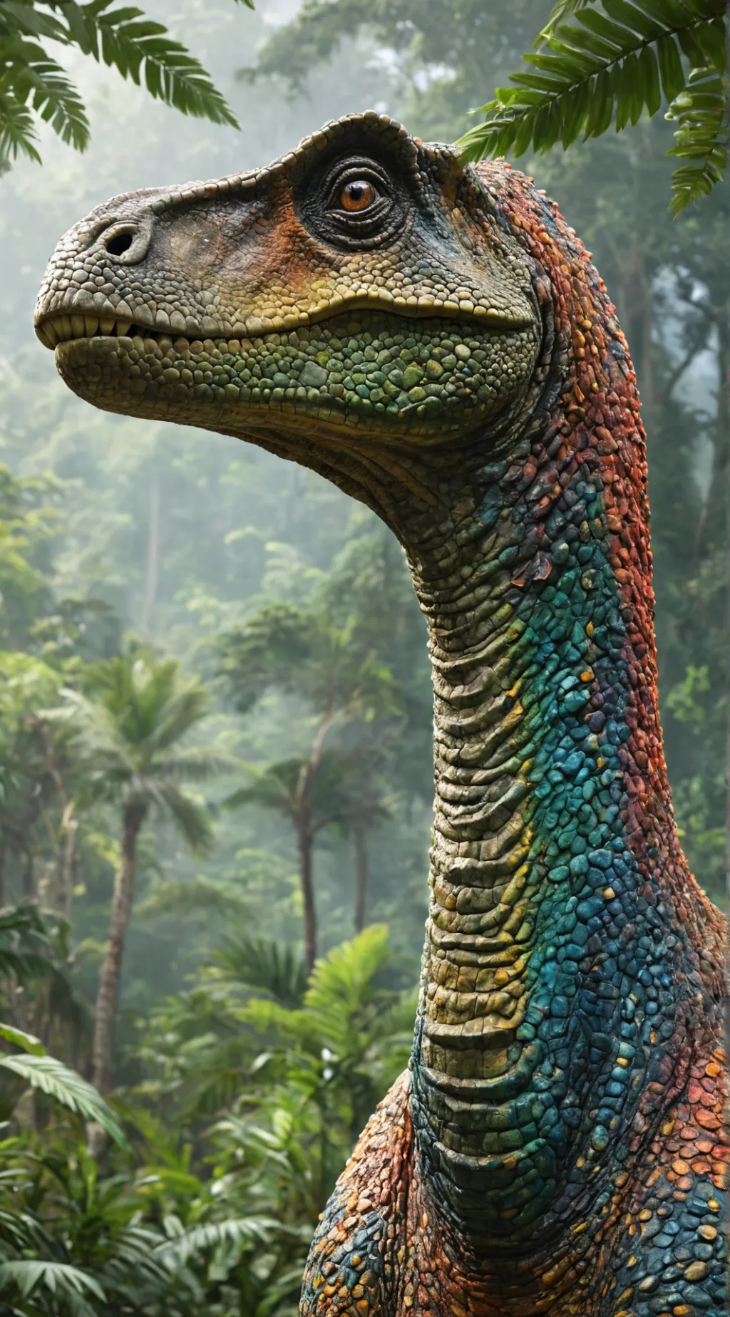 ai character: Brachiosaurus Dino background