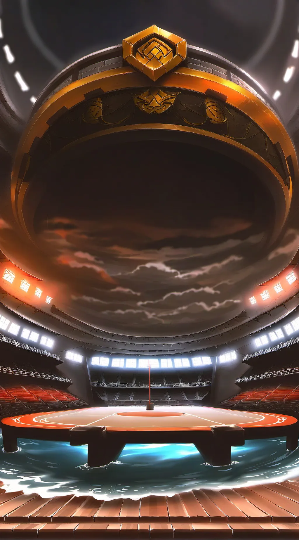 ai character: MHA Sports fest background