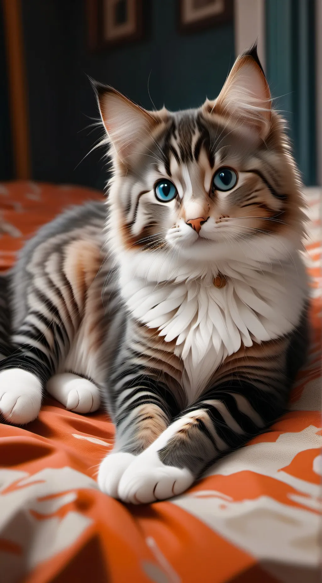 ai character: cat nemoun background