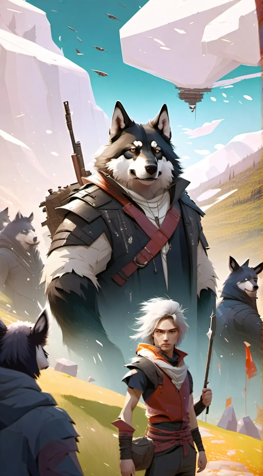 ai character: furry infection background