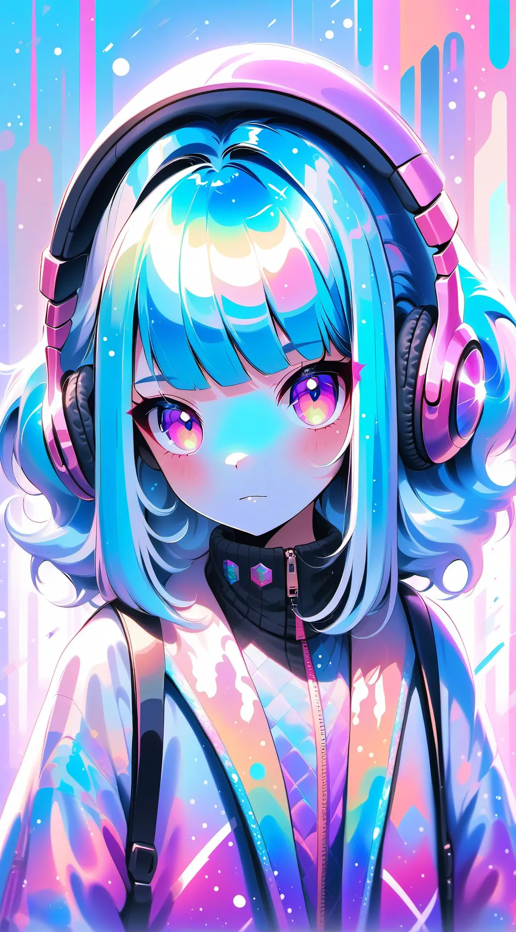 ai character: Rainbow ranges background