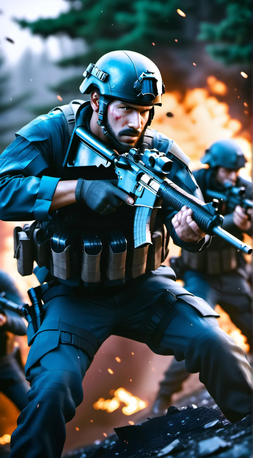 ai character: Moder Warefare RP background