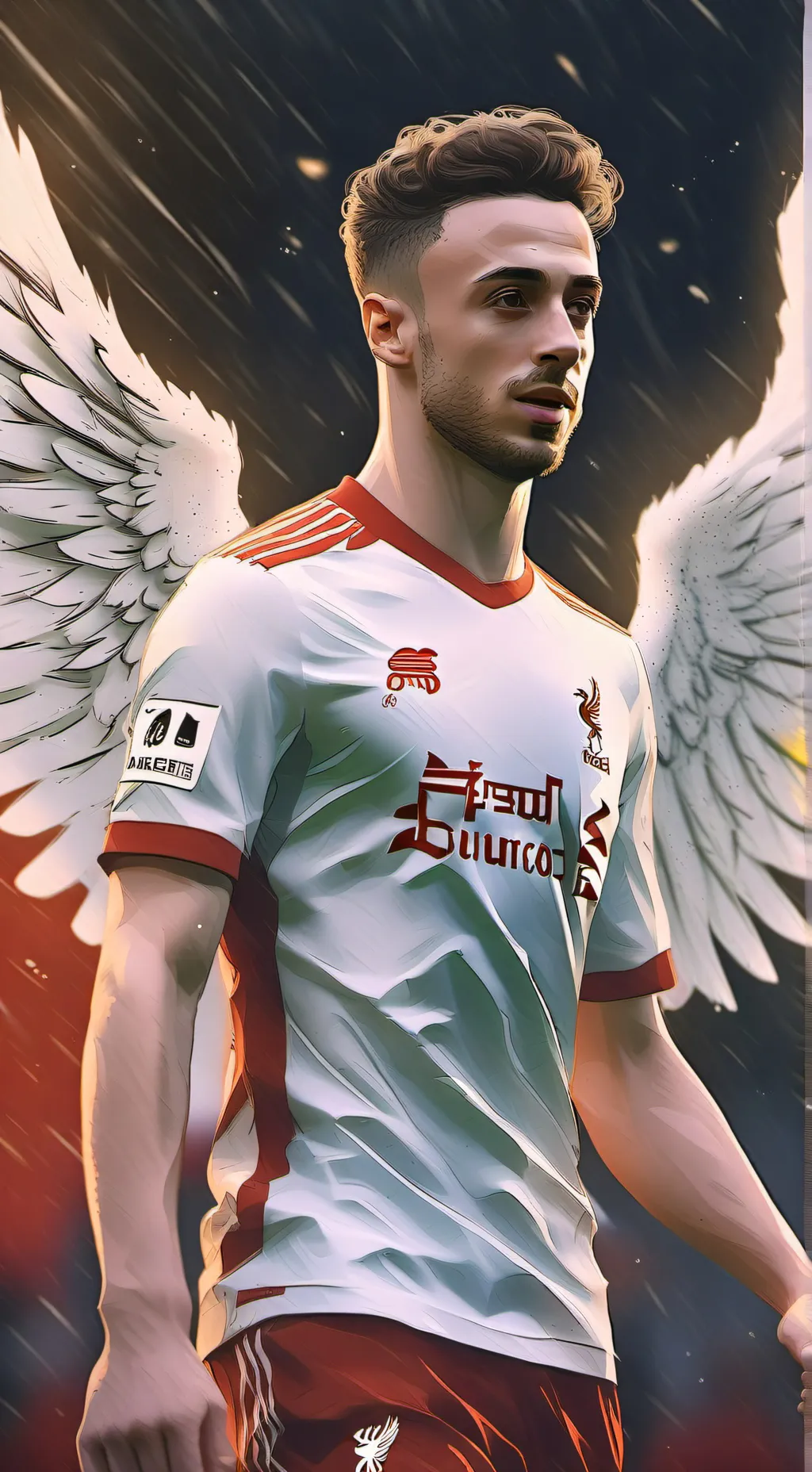 ai character: diogo Jota  background