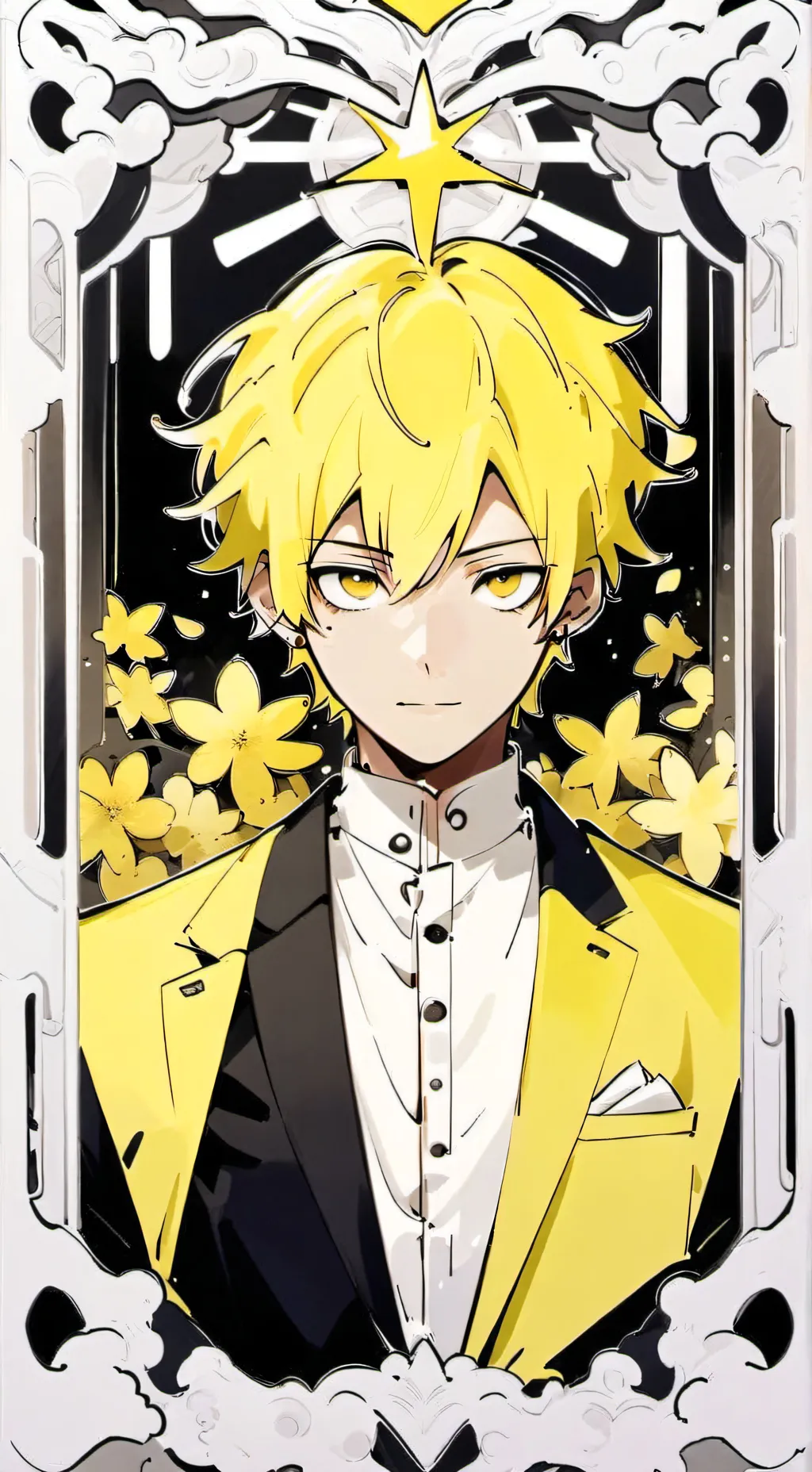 ai character: the man in yellow background