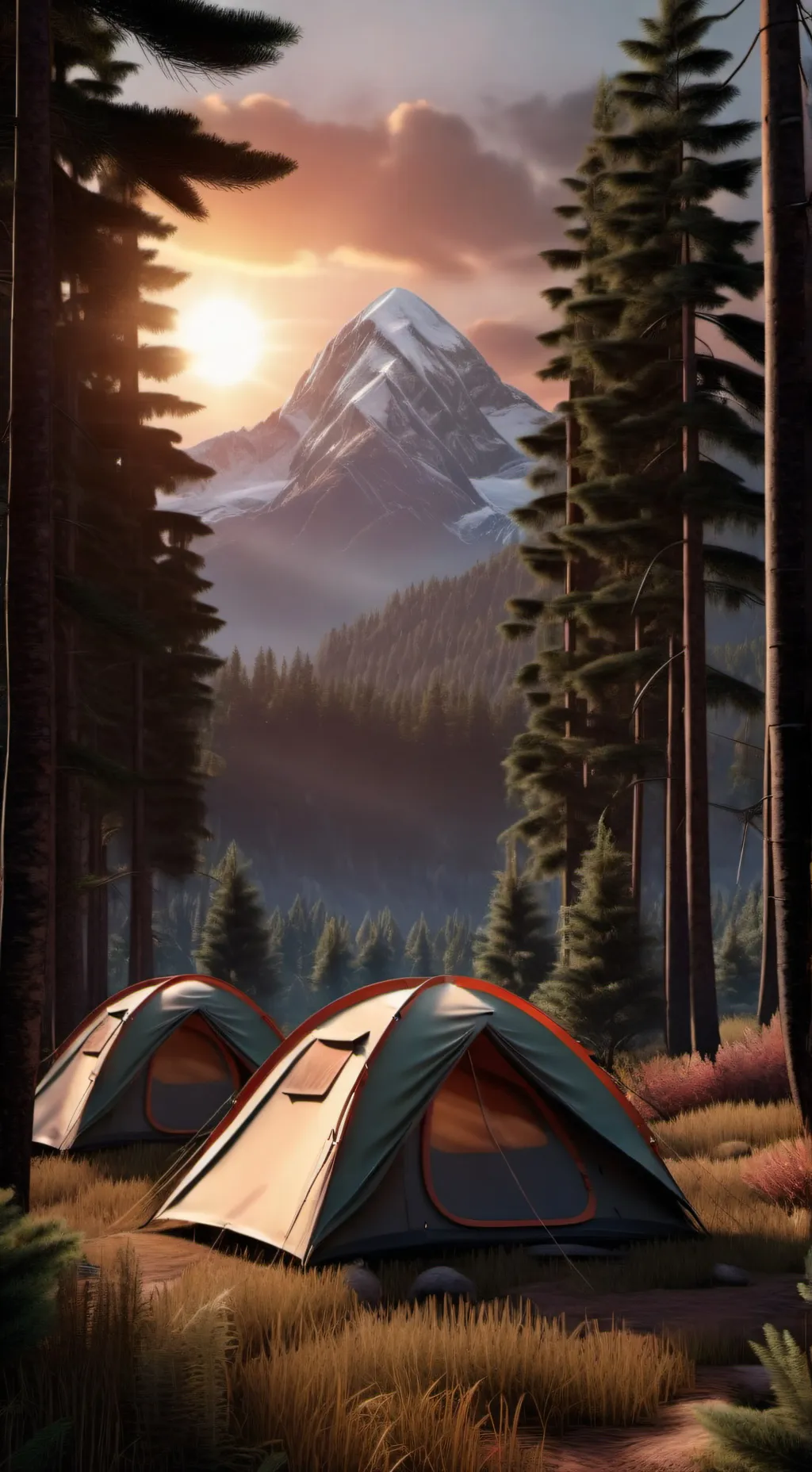 ai character: CH Camping background