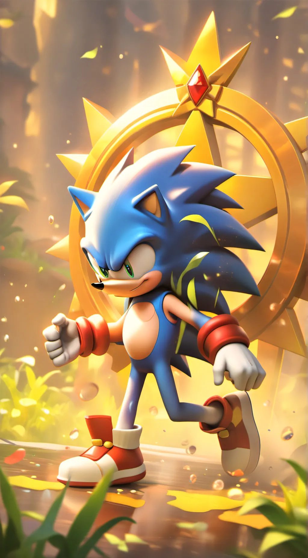 ai character: sonic the h. background