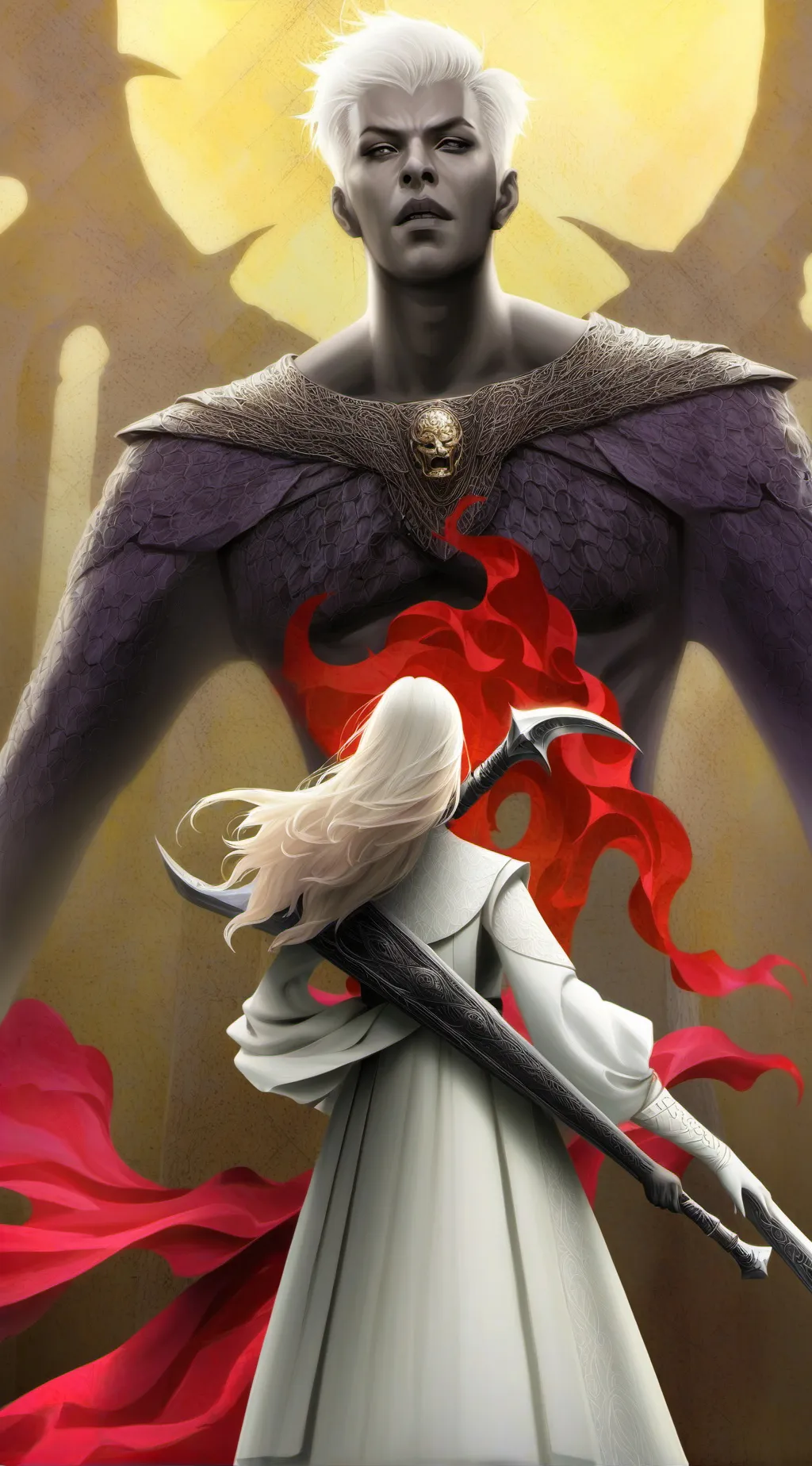 ai character: K-pop demon hunter background