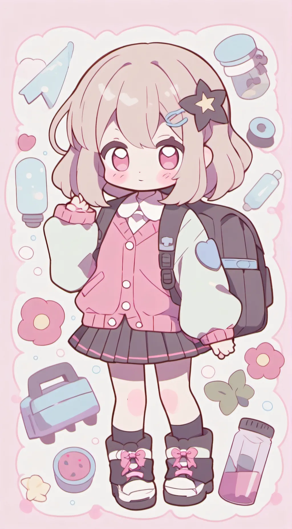 ai character: Mha x your school  background