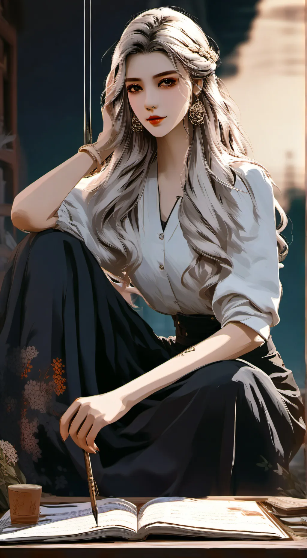 ai character: Лера background