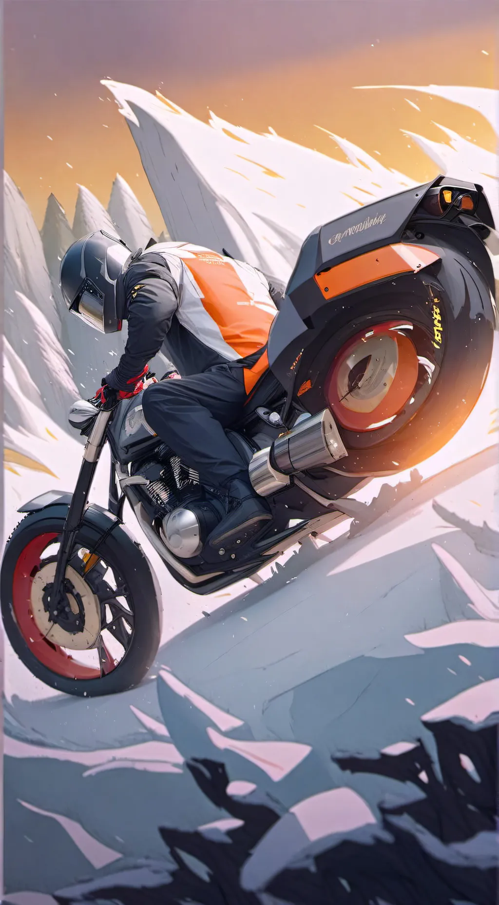 ai character: hashira bikers  background