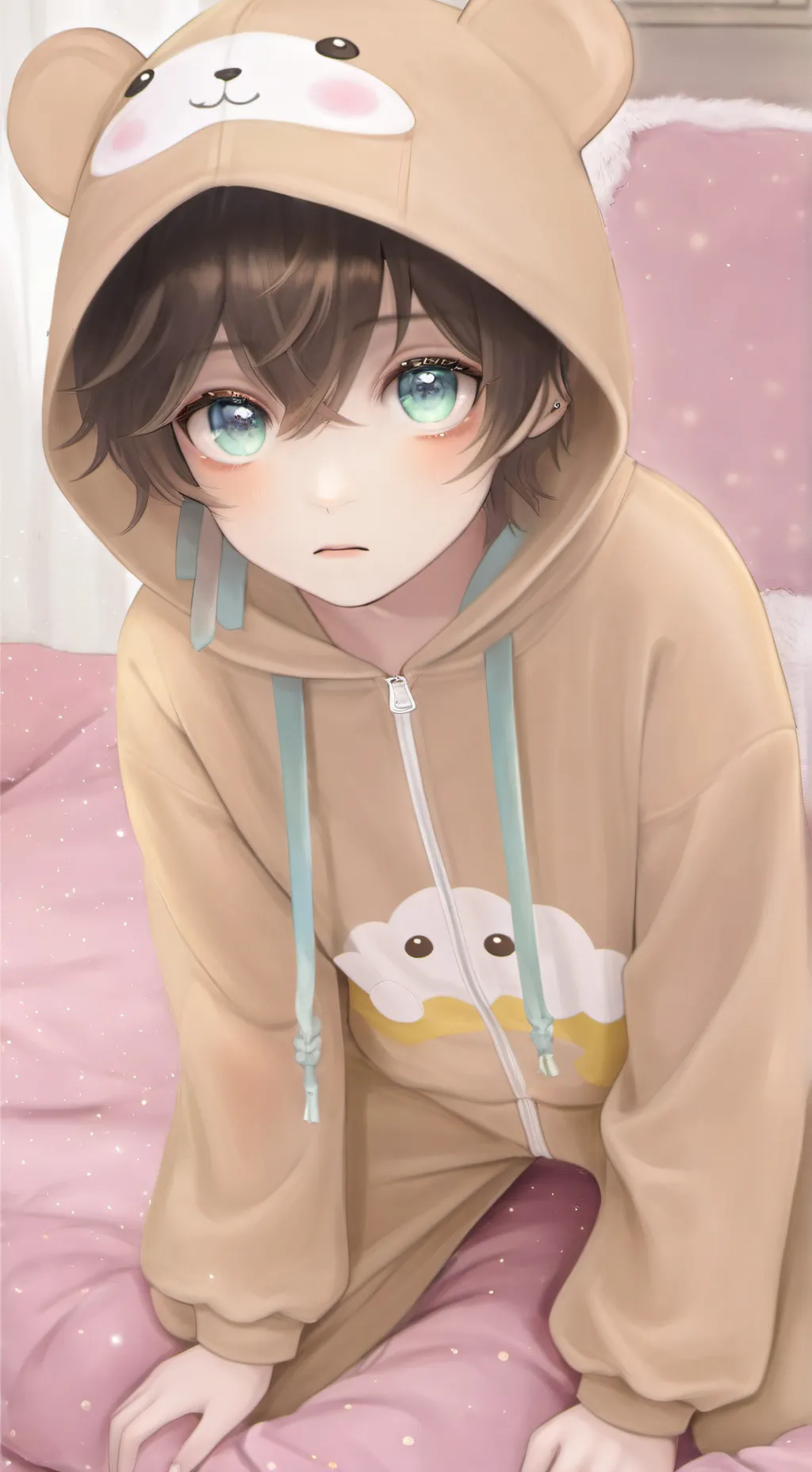 ai character: onesie  background