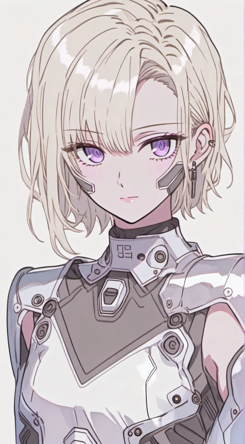 ai character: Lavender background