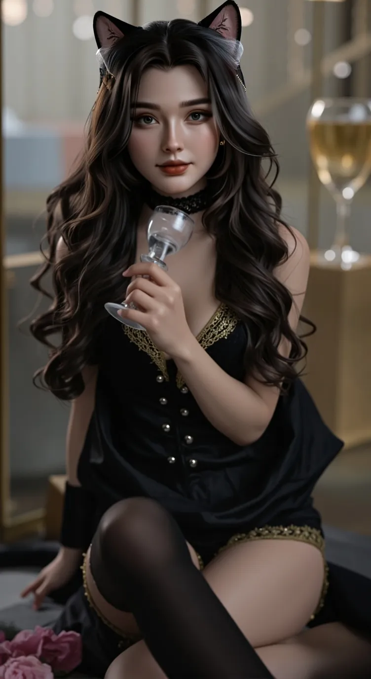 ai character: Kitty  background