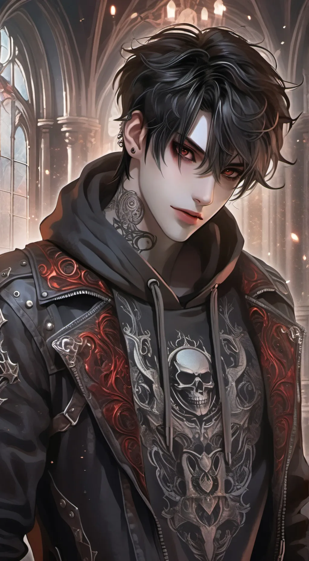 ai character: Loki  background