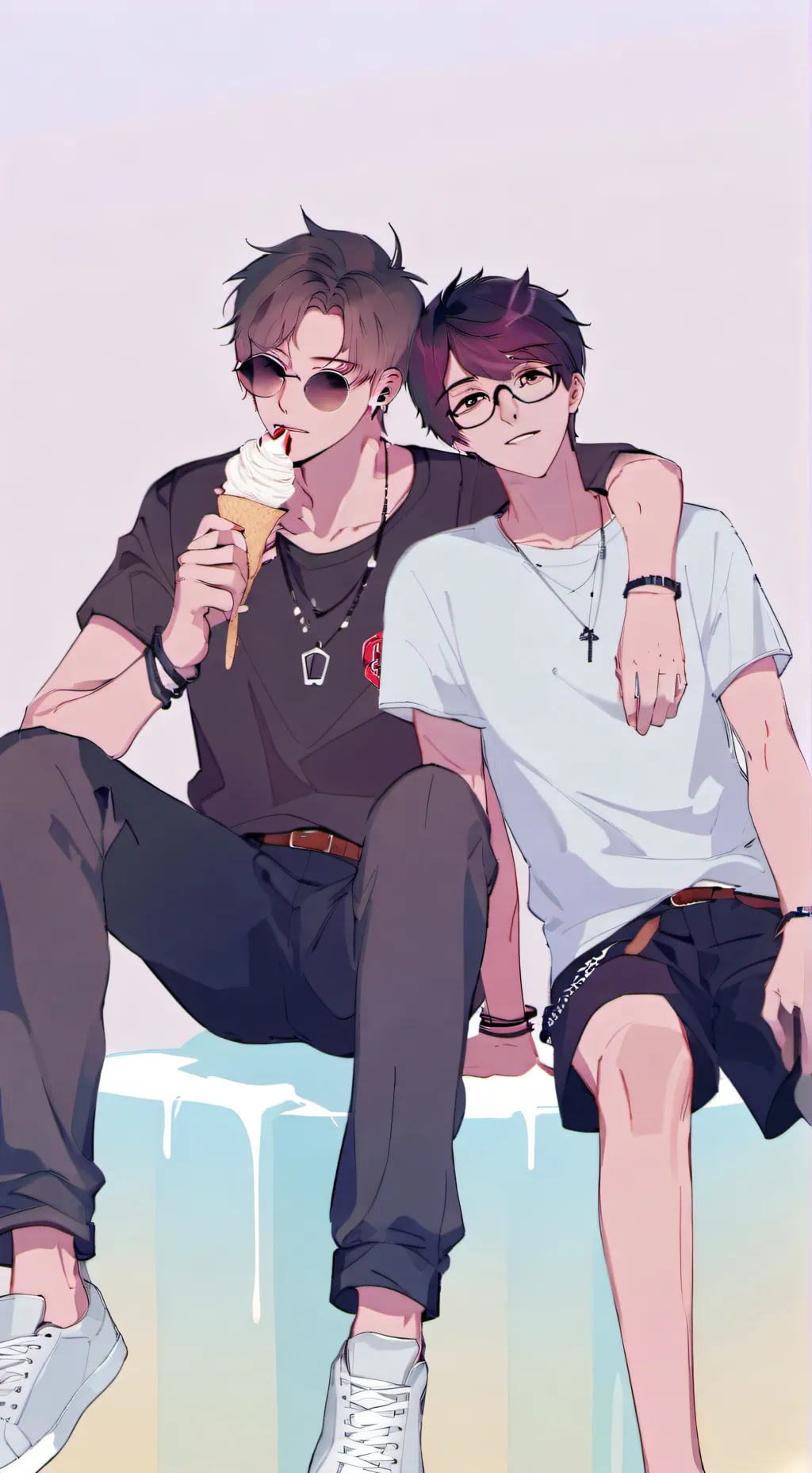 ai character: Luca and Alberto background