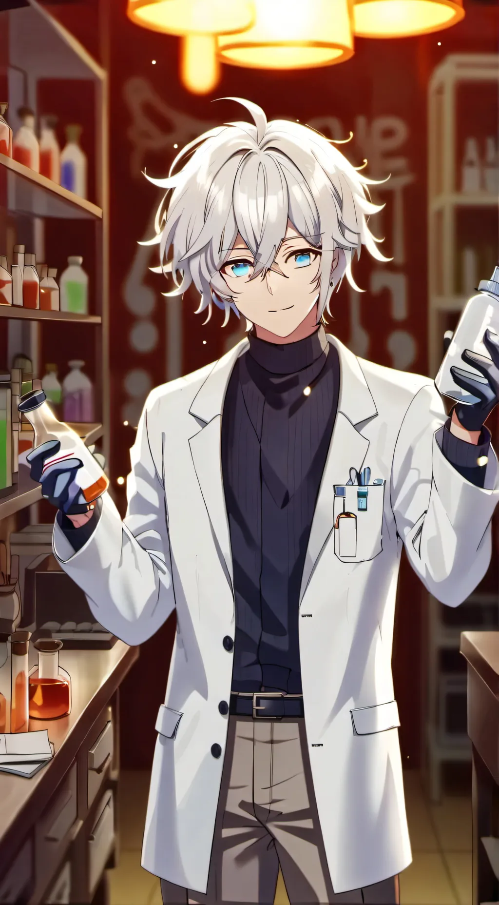 ai character: scientist greg background