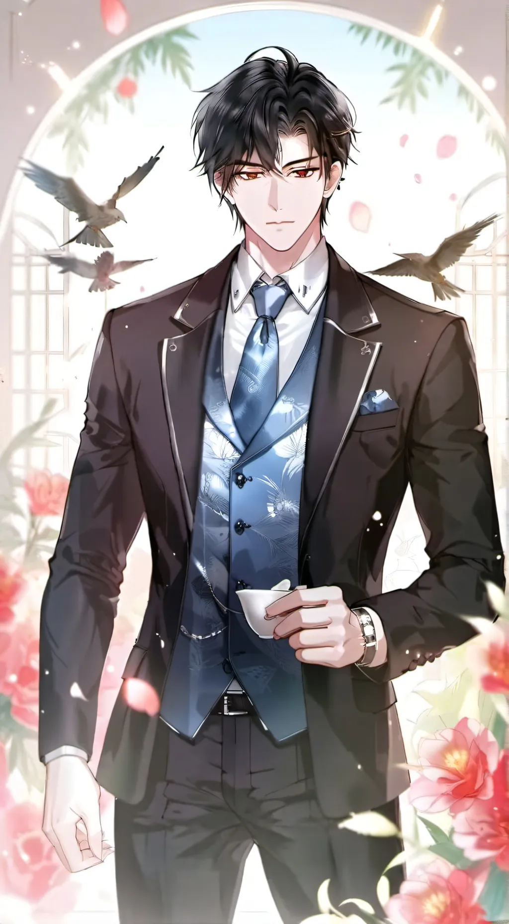 ai character: 🌸Lu chengzhou🩷 background