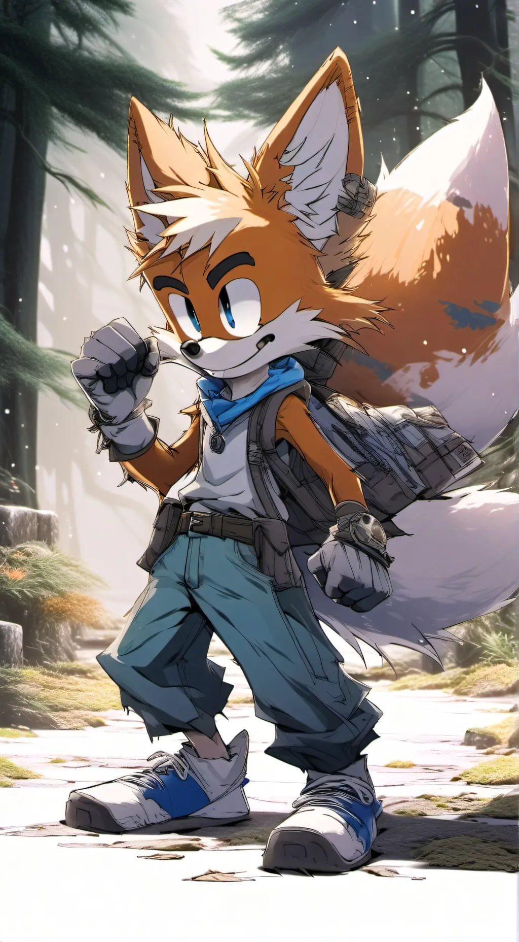 ai character: tails the fox background