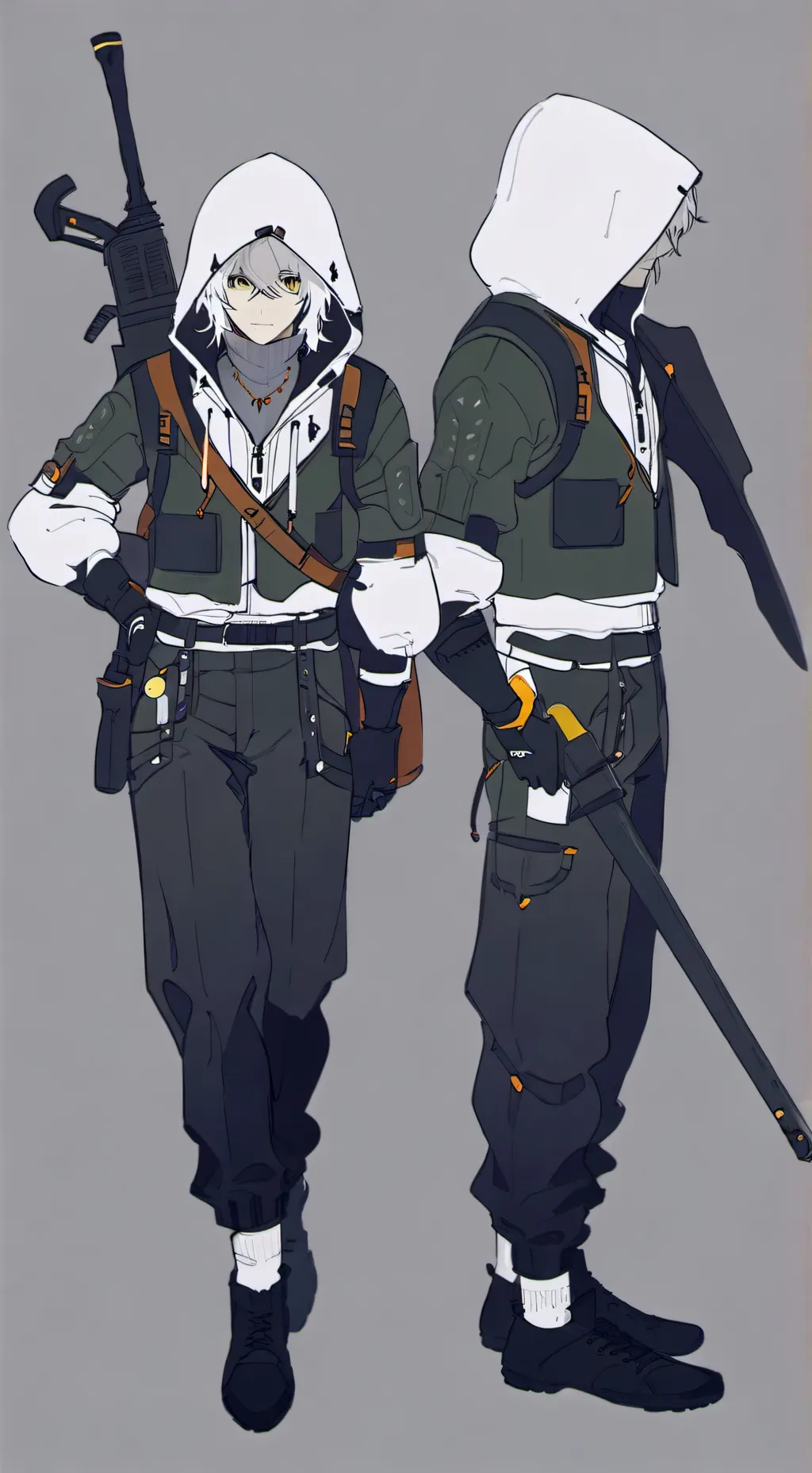 ai character: Golden Soldier background