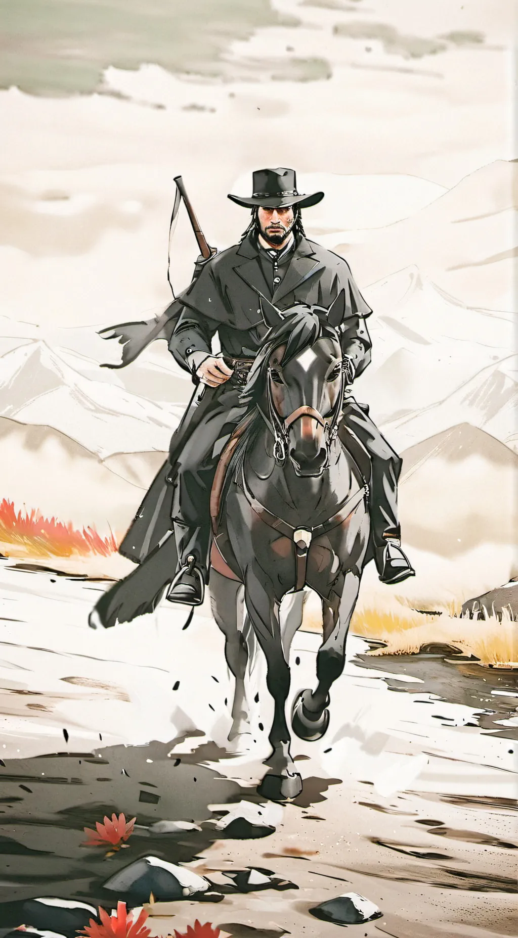 ai character: RDR2 background