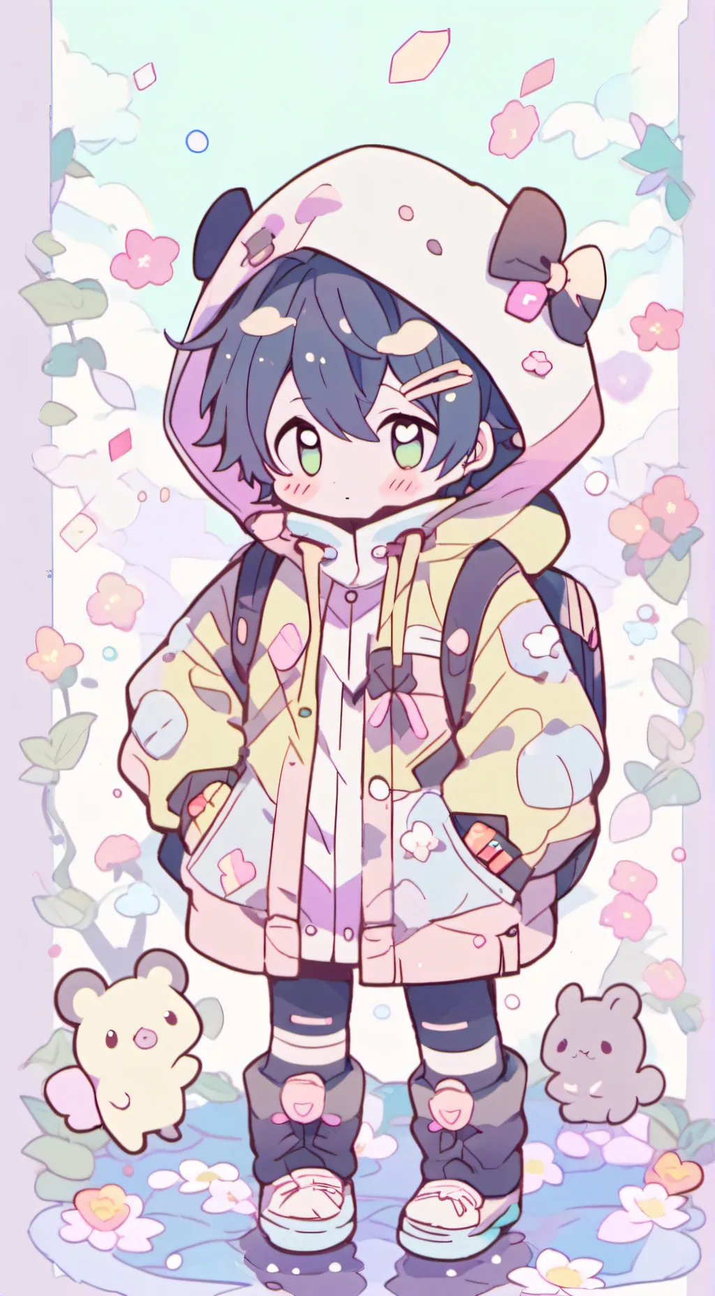 ai character: bluelock background