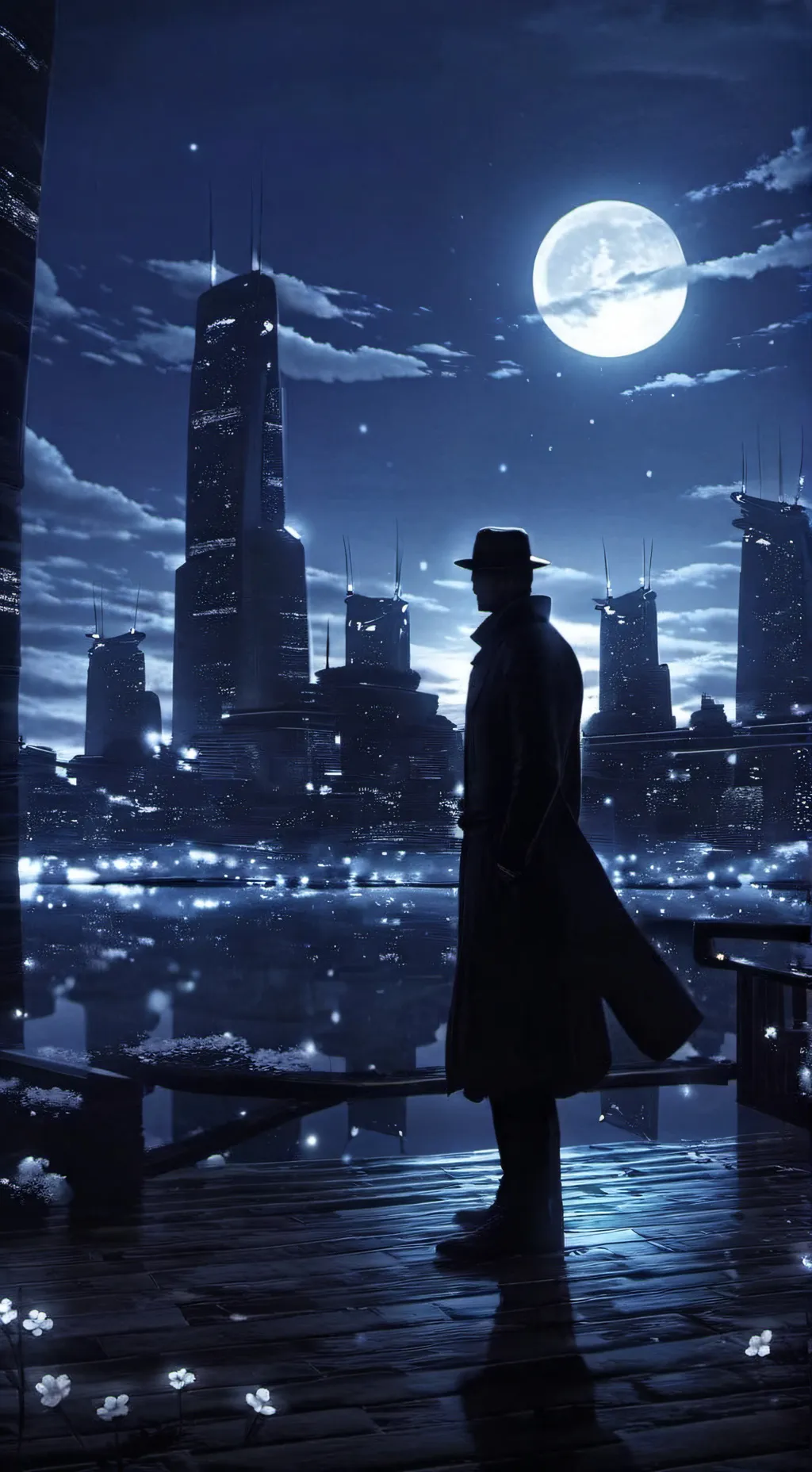 ai character: Тень.. background