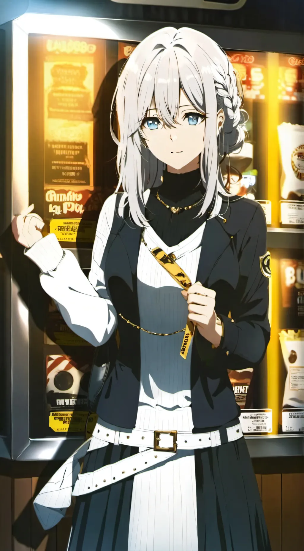 ai character: girl background