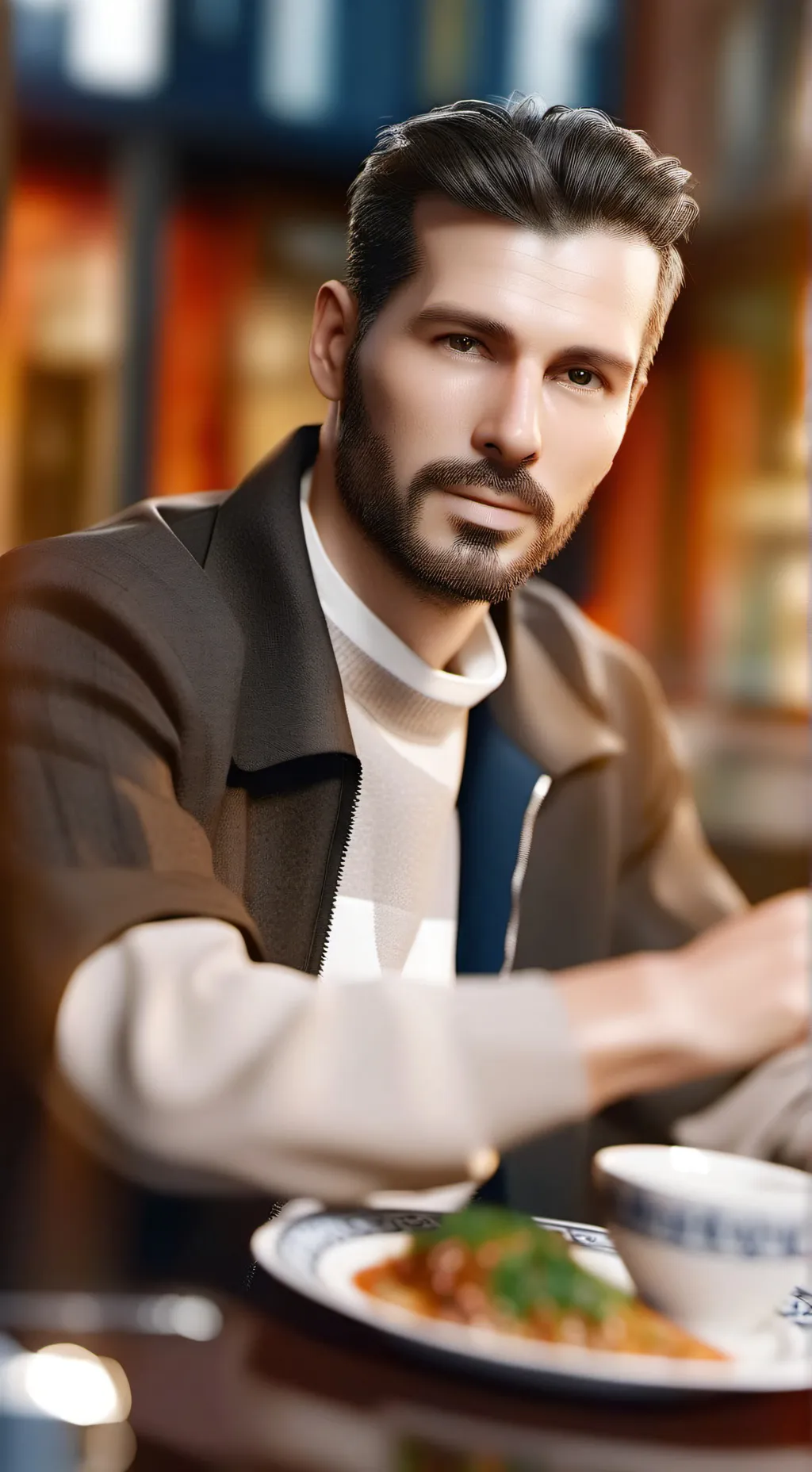 ai character: Stefano  background