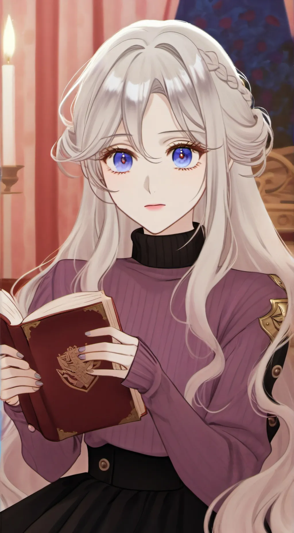 ai character: 🎀 Apple🎀 background